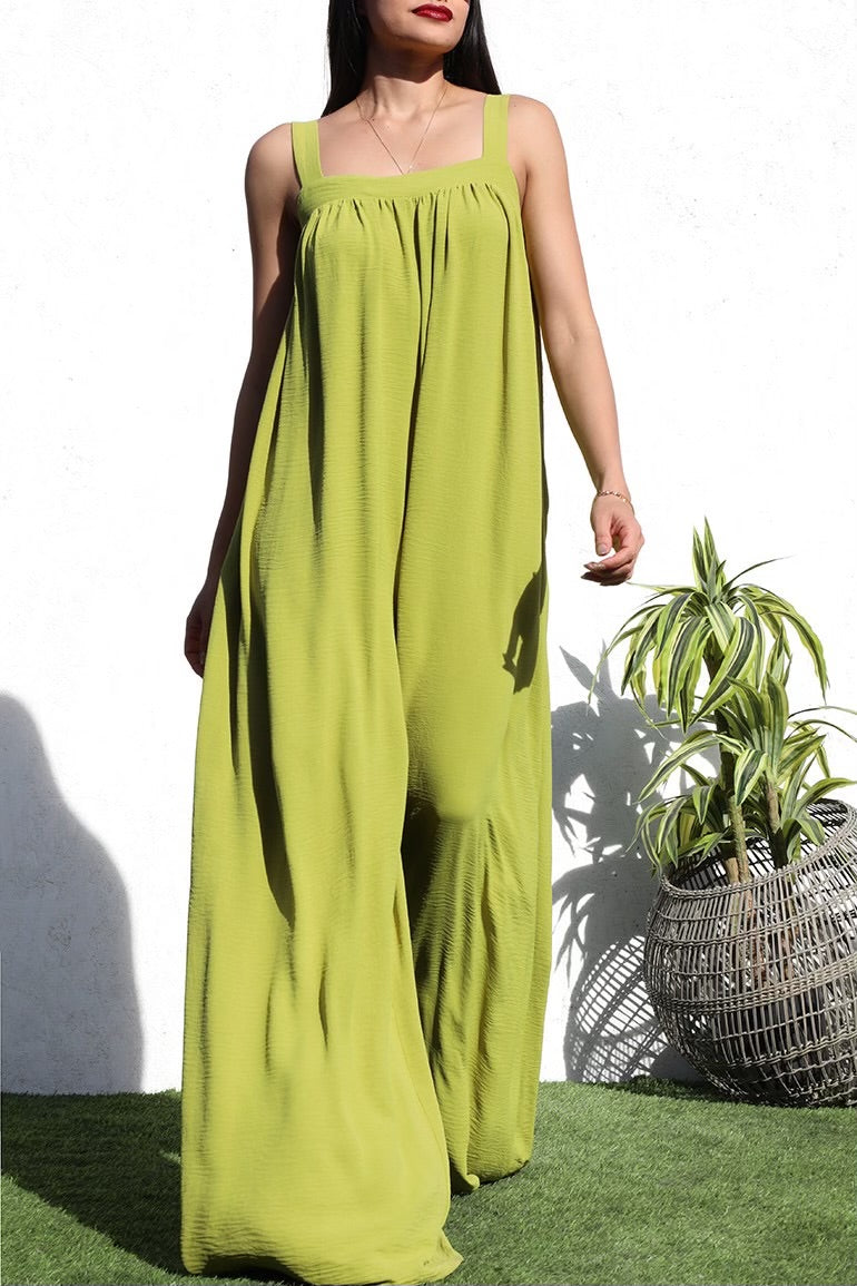 Square Neck Jumpsuit