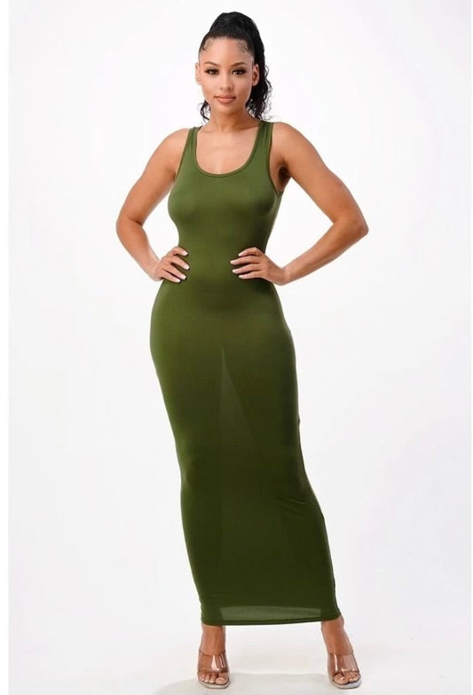 Green Tank Dress